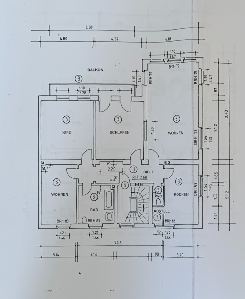 Grundriss (vorläufige Qualität) 1.OG
