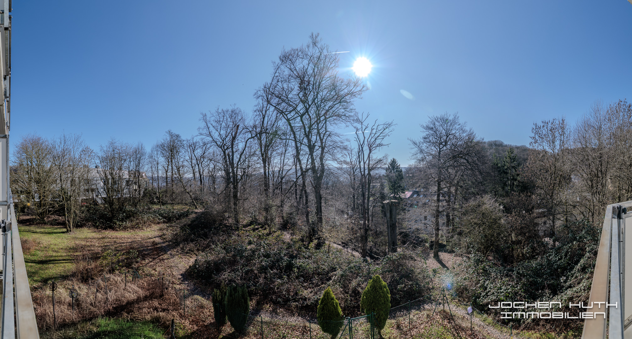 Ausblick vom Balkon