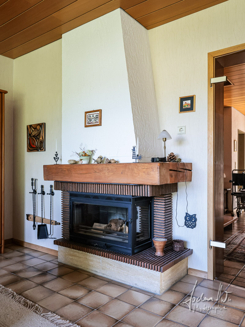 Kamin im Wohnraum